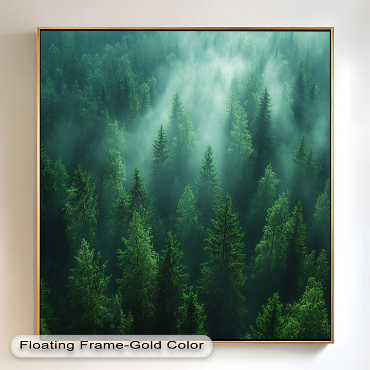 Misty Forest Landscape – Enchanting Nature Oil Painting