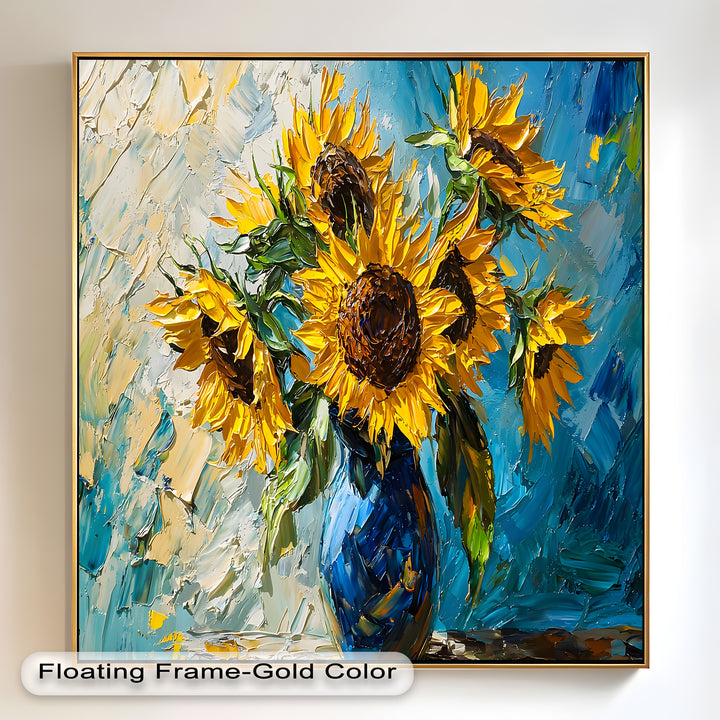 Sunflower Bouquet – Botanical Oil Painting