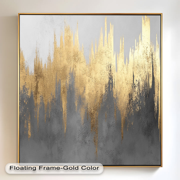 Golden Lighting – Modern Abstract Oil Painting