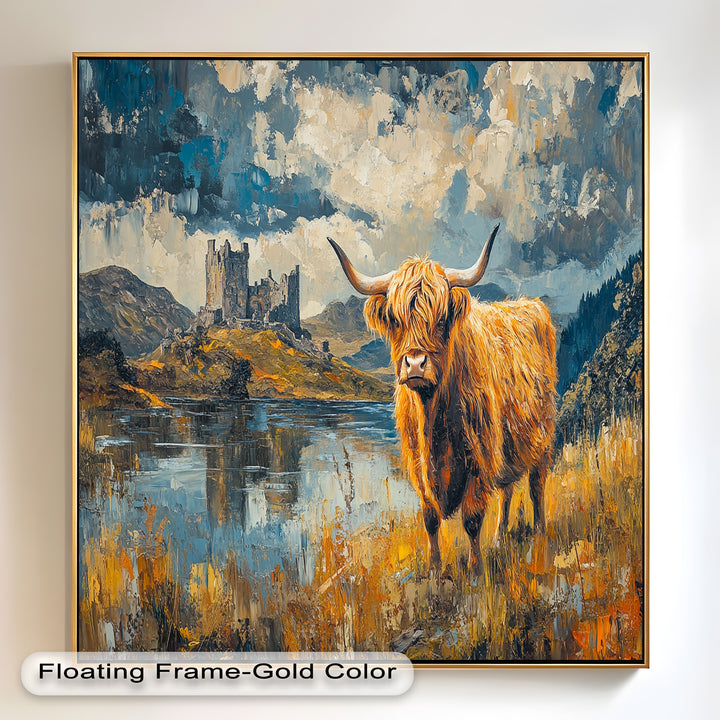 Highland Majesty – Rustic Oil Painting