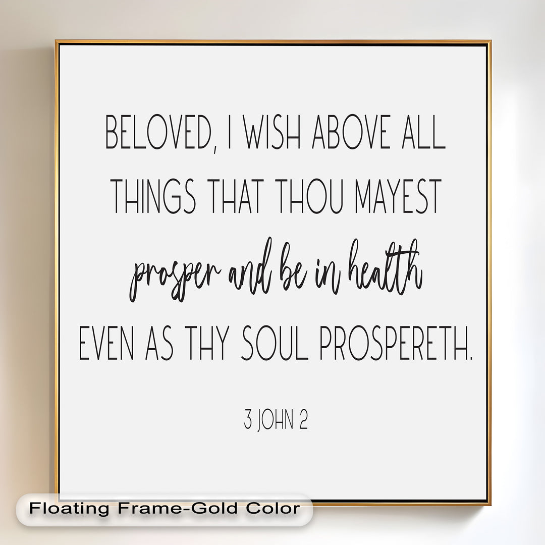 3 John 2 Wall Art – Christian Bible Oil Paintings