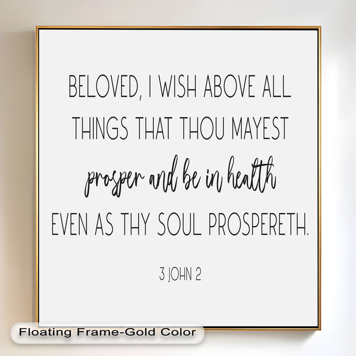 3 John 2 Wall Art – Christian Bible Oil Paintings