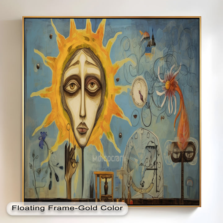 Solar Reverie – Surreal Dreamscape Picasso Oil Painting