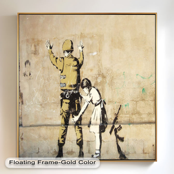 Innocence in Control – Banksy Oil Painting