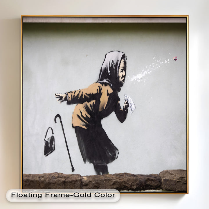 The Power of a Sneeze – Banksy Oil Painting