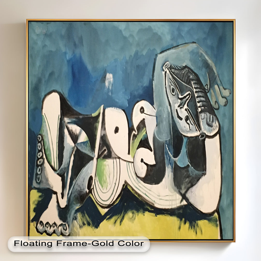 Reclining Abstraction – Picasso Nude Oil Painting