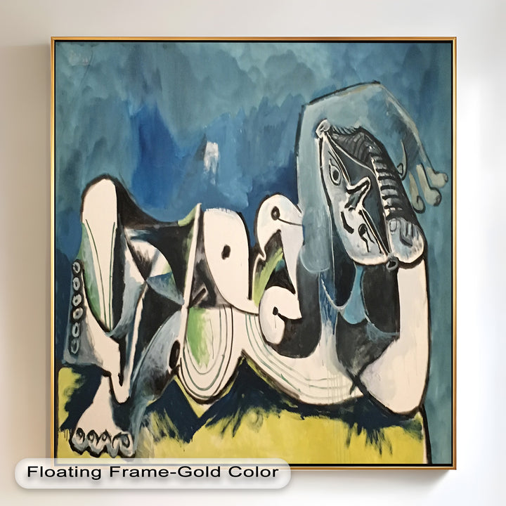 Reclining Abstraction – Picasso Nude Oil Painting