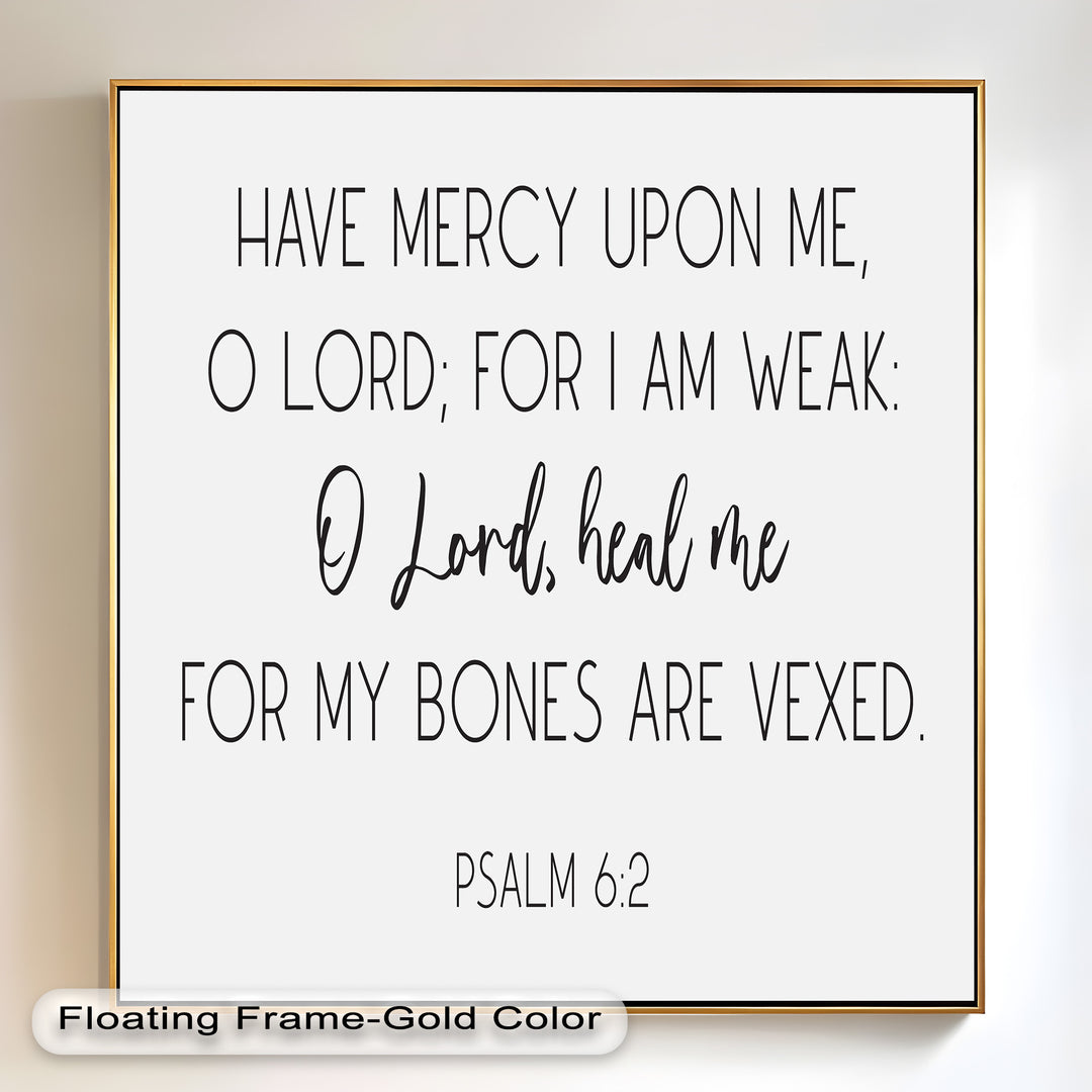 Psalm 6:2 Wandkunst – Christliche Bibel-Ölgemälde