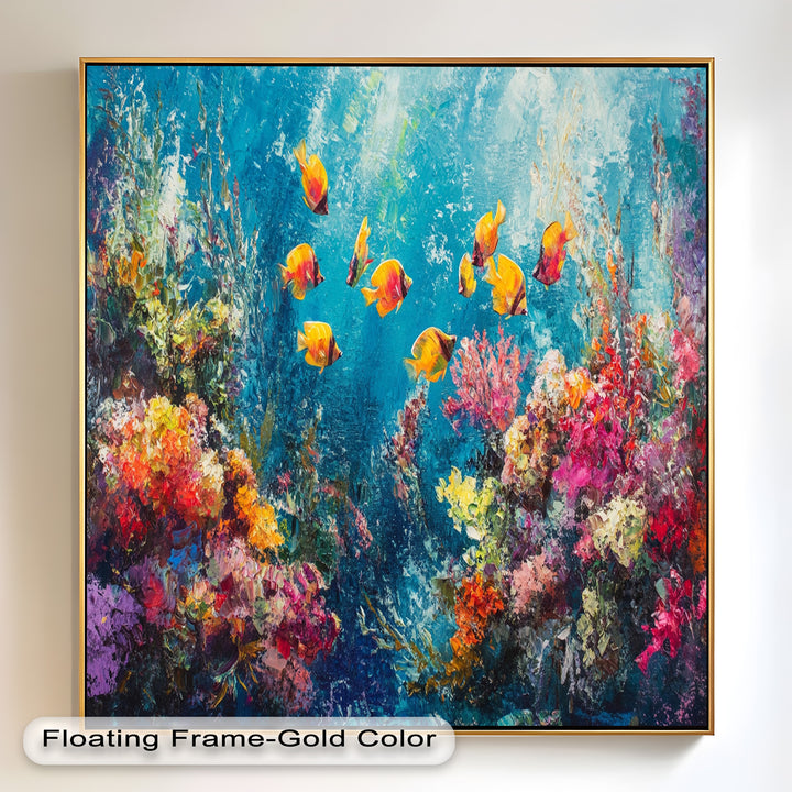 Coral Reef with Tropical Fish – Animal Oil Painting