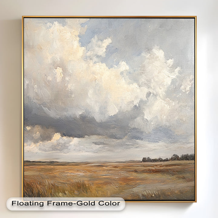 Prairie Horizon – Vintage Oil Painting