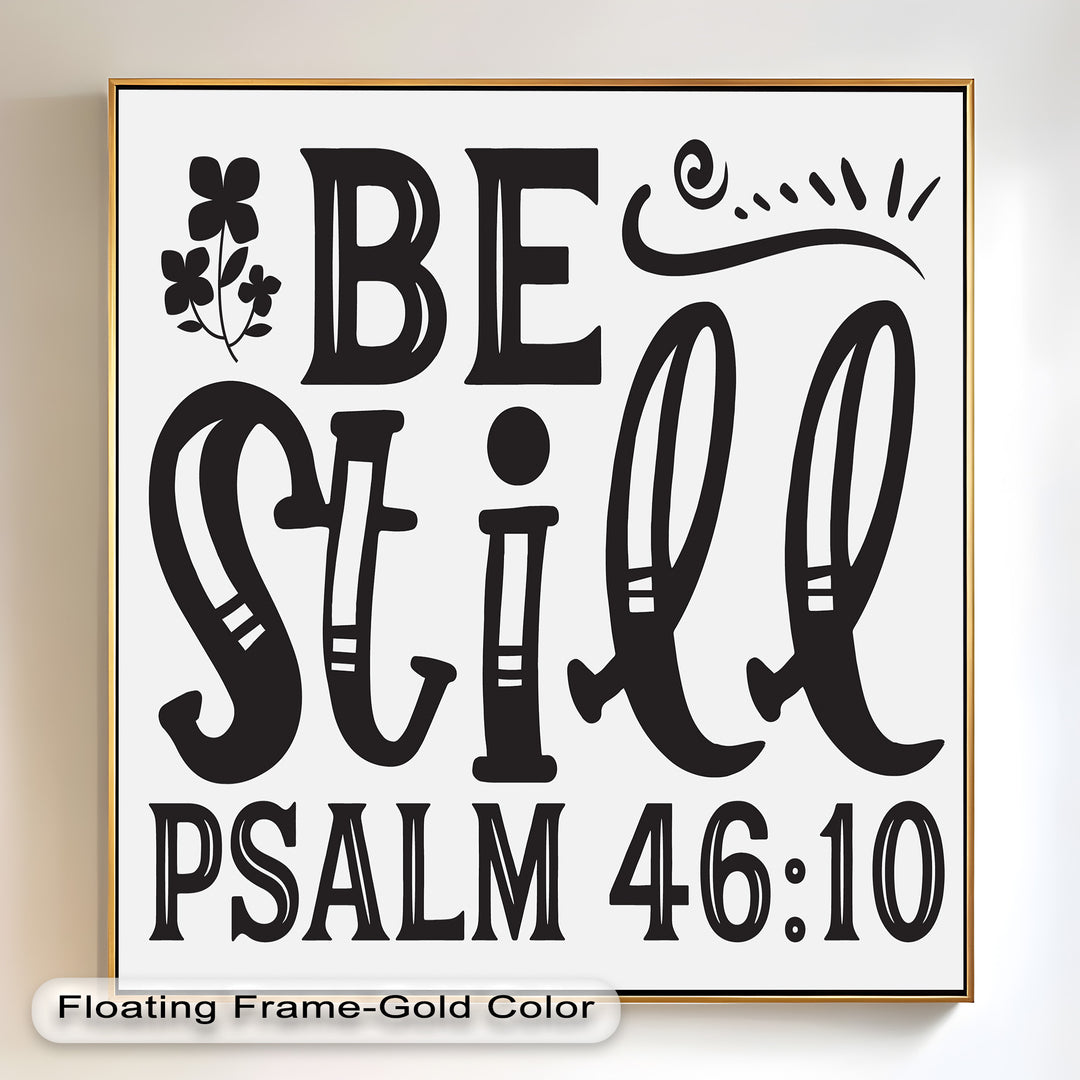 Sei still – Psalm 46:10 Bibel Bibel Ölgemälde