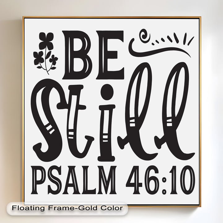 Sei still – Psalm 46:10 Bibel Bibel Ölgemälde
