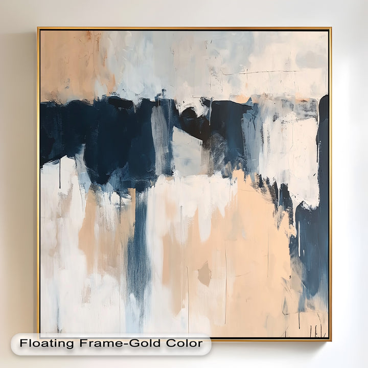 Desert Horizon – Minimalist Abstract Oil Painting