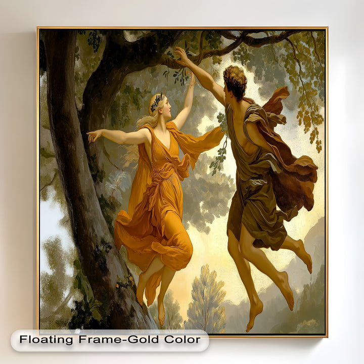 Dem Schicksal nachjagen – Apollo und Daphne, Renaissance-Akt-Ölgemälde