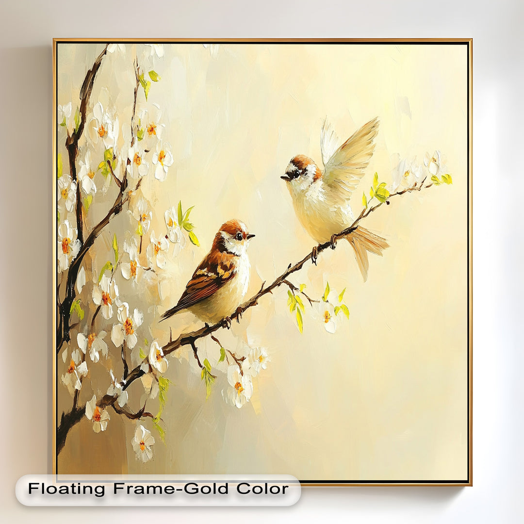 Spring Conversation – Animal Oil Painting