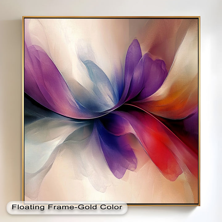 Abstract Floral Flow – Colorful Modern Oil Painting