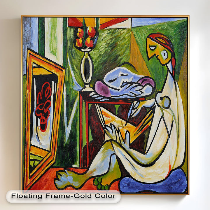 Artist and the Dream – Abstract Interior Scene Picasso Oil Painting