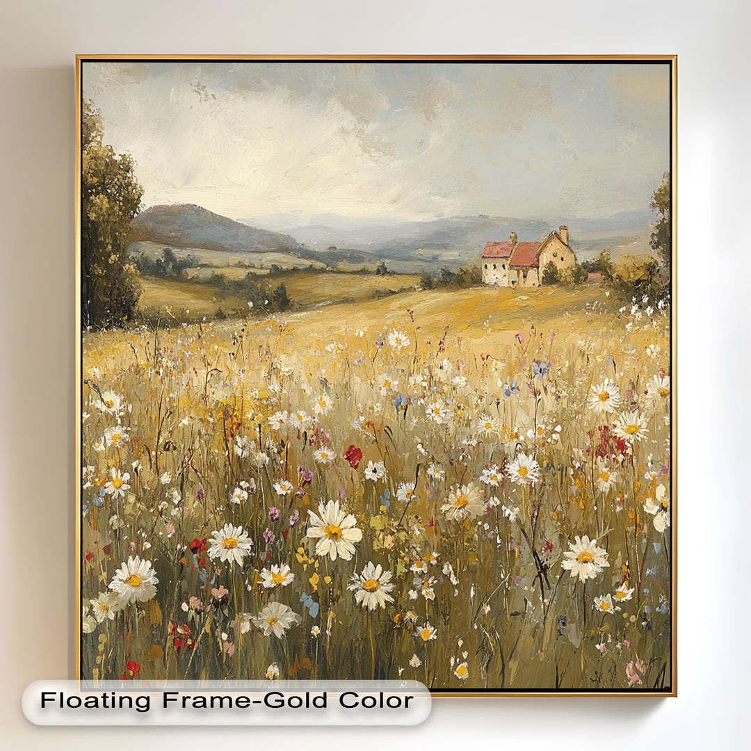 Countryside Bloom – Floral Oil Painting