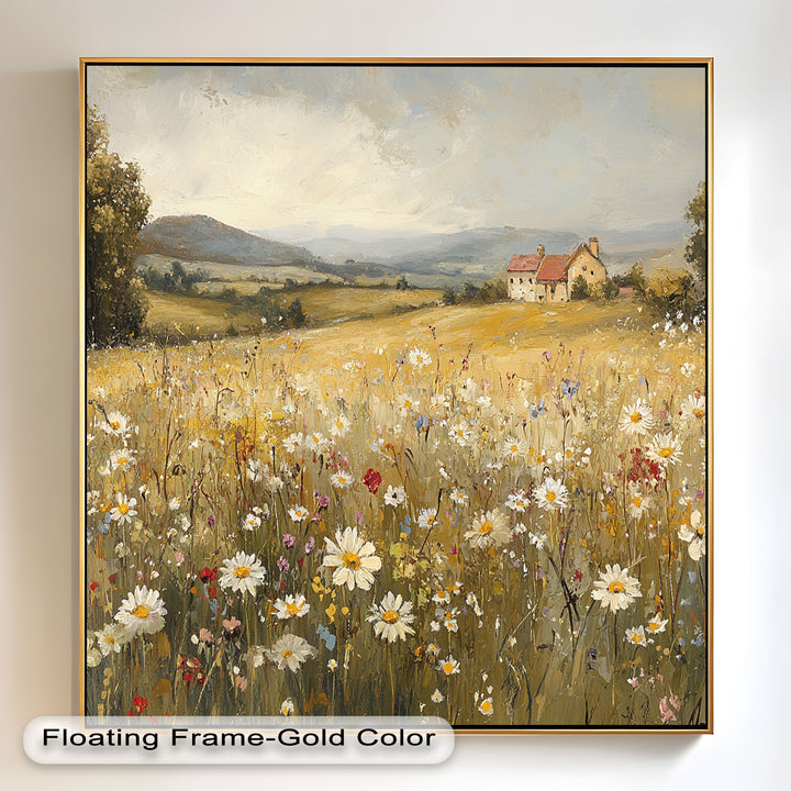 Countryside Bloom – Floral Oil Painting