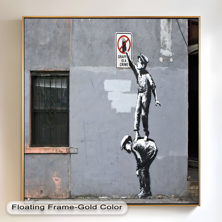 Climb for Expression – Banksy Oil Painting