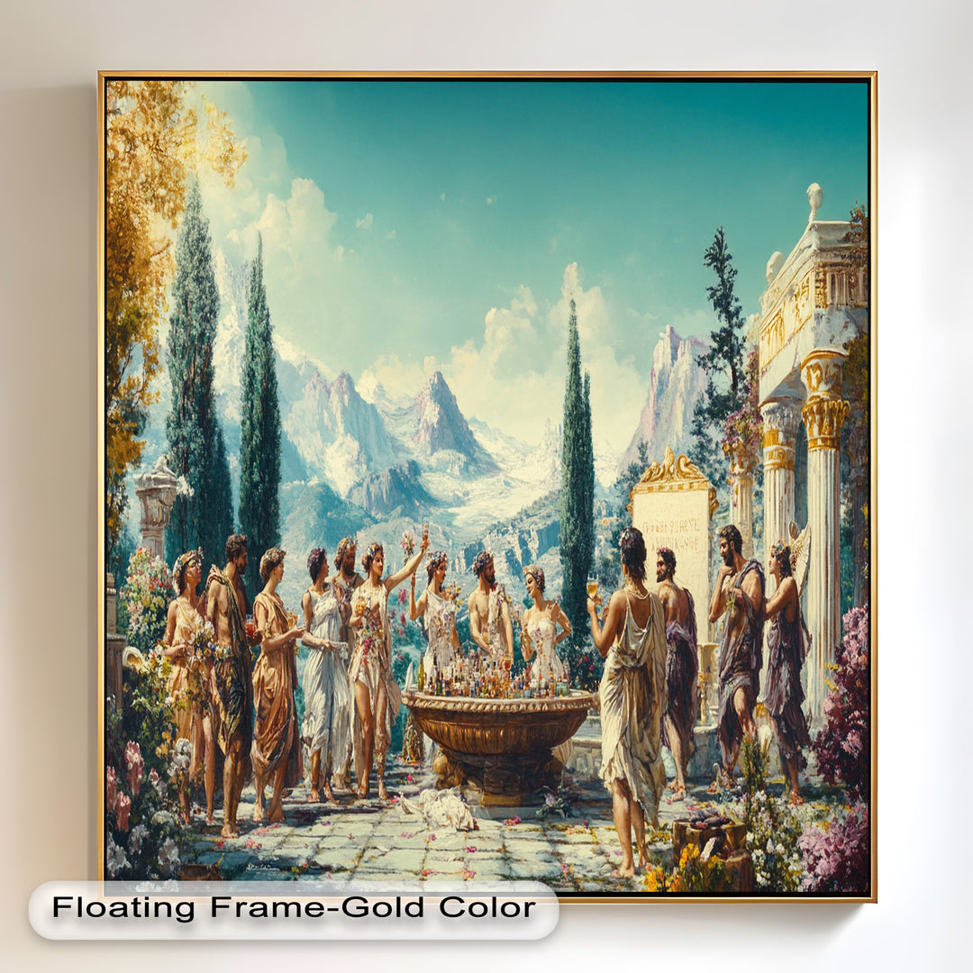 Fest der Götter – Mythologisches Ölgemälde