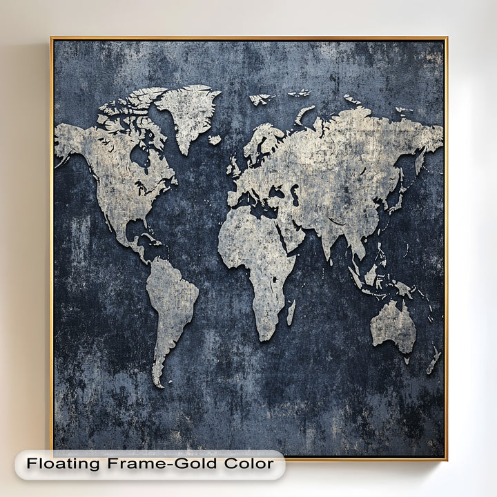 World Map – Modern Oil Paintings