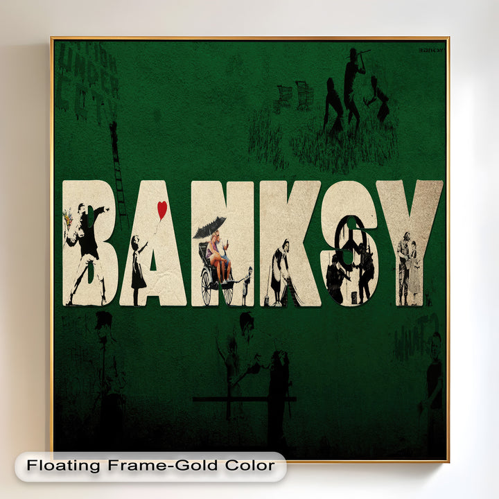 Urban Icons Collide – Banksy Tribute Oil Painting