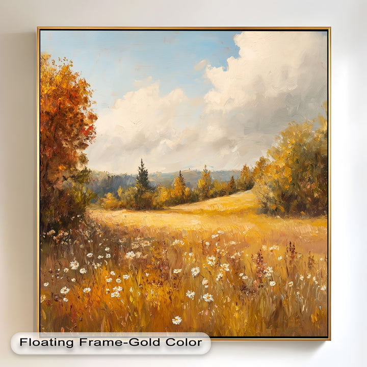 Autumnal Landscape – Tranquil Fall Scene in Oil Paintings