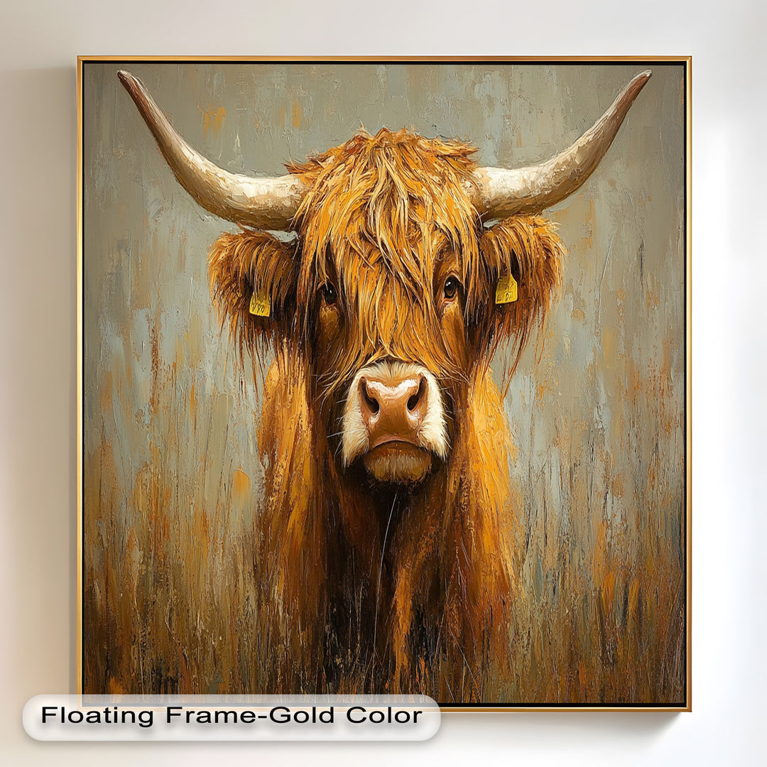 Highland Cow – Animal Oil Painting