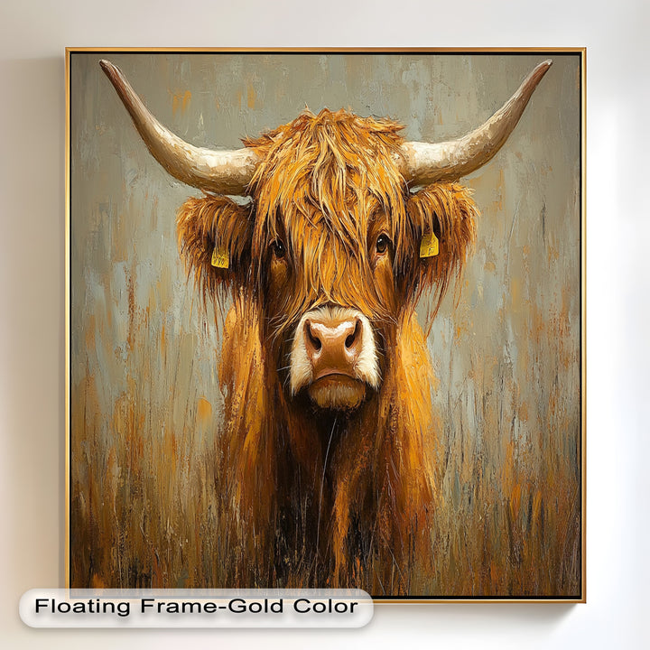 Highland Cow – Animal Oil Painting