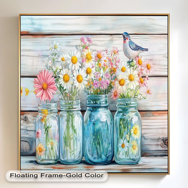 Flower Jars – Modern Oil Painting