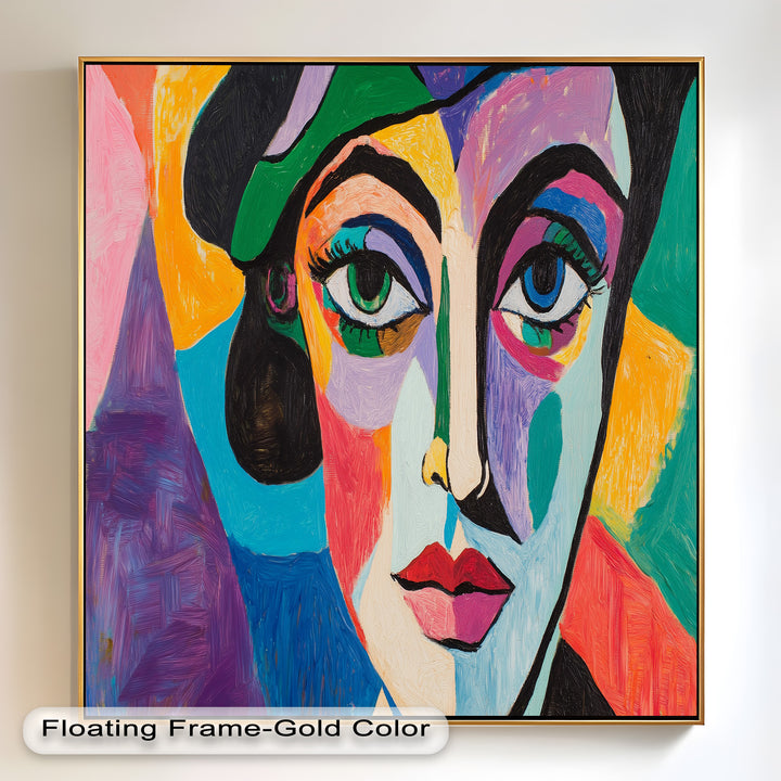 Frauenporträt Ölgemälde – Fauvistische expressionistische Kunst