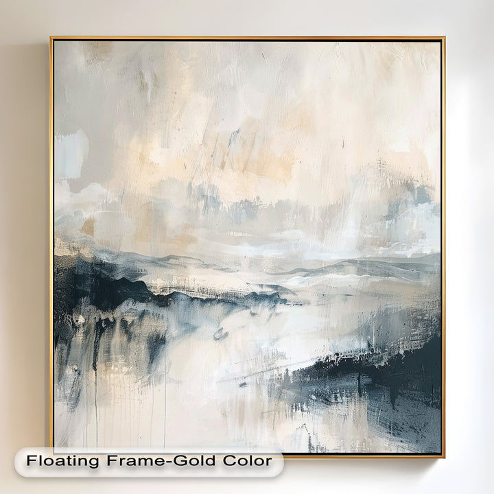 Abstract Landscape Reflection – Modern Serenity Oil Painting