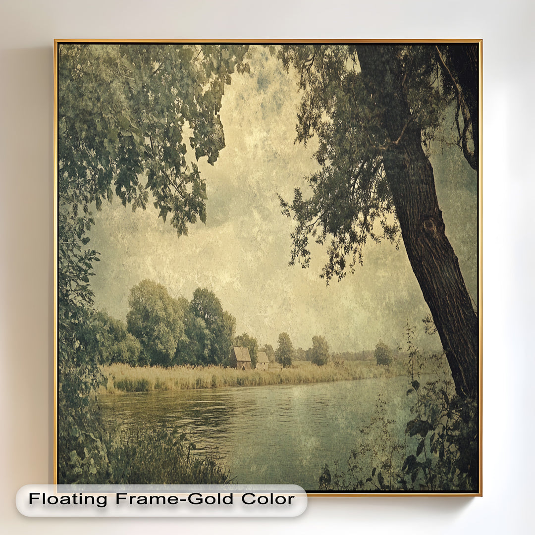 Riverbank Landscape – Countryside Oil Paintings