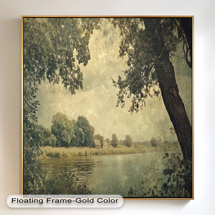 Riverbank Landscape – Countryside Oil Paintings
