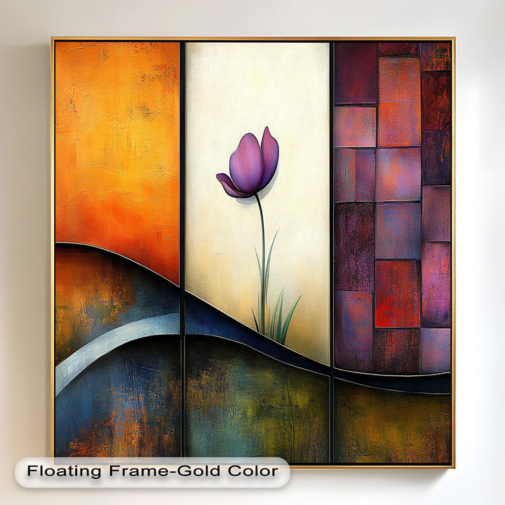Tulip Dreams Abstract – Floral Modern Oil Painting