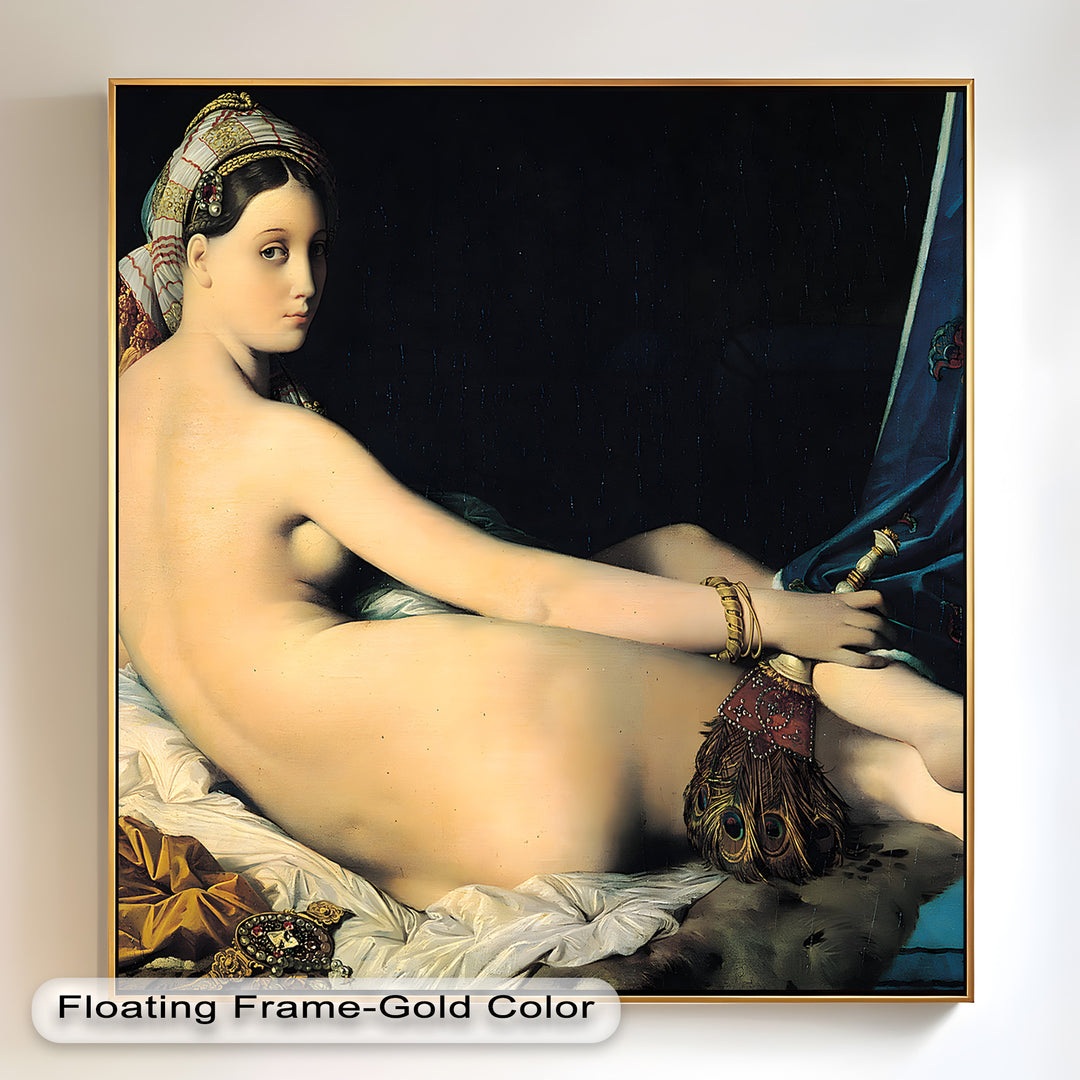 La Grande Odalisque – Exotische Eleganz Historisches Ölgemälde