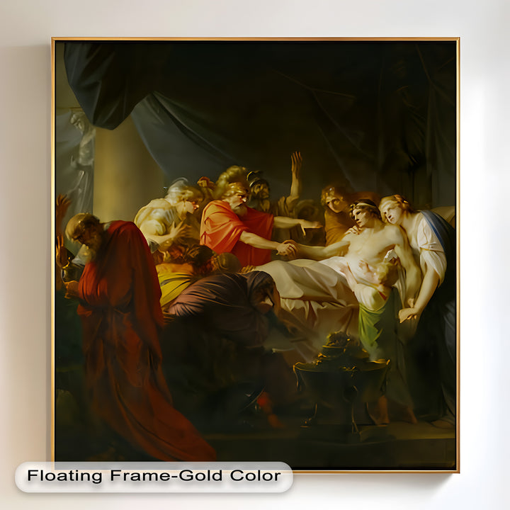 The Death of a Hero – Last Breath of Virtue Classicism Oil Painting
