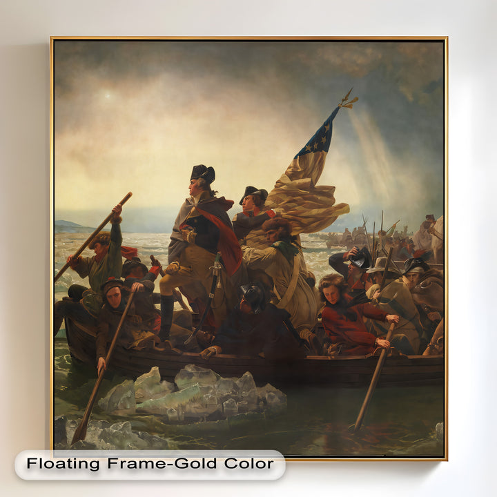 Washington's Crossing – Patriotisches Ölgemälde der Amerikanischen Revolution