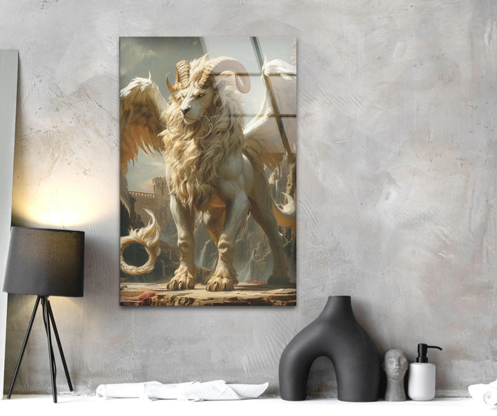 Chimera Glass Wall Art print picture on glass, Tempered Glass Wall Art
