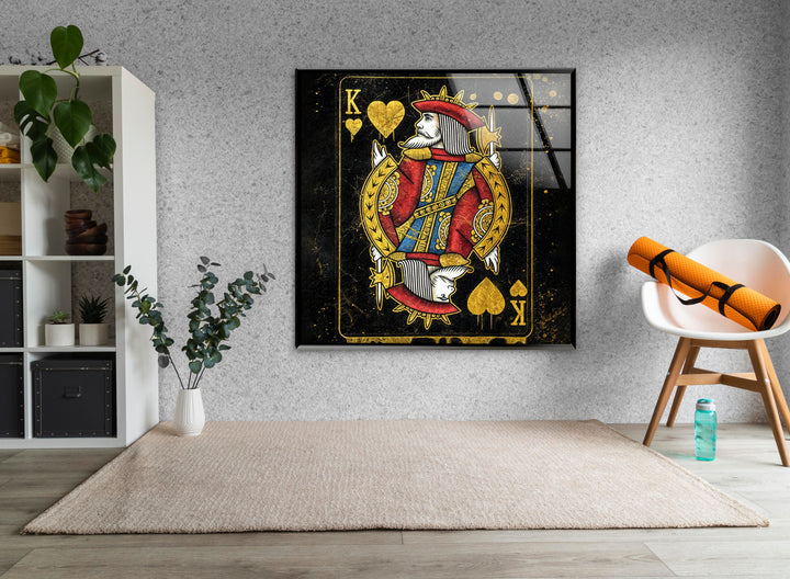 King Card Glass Wall Art art glass wall art, glass wall art pictures
