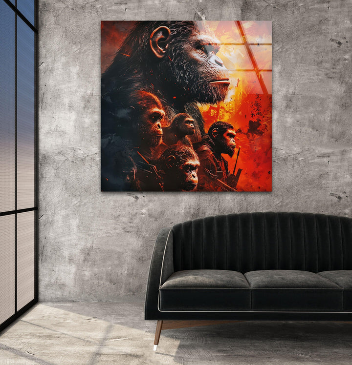 Kingdom of Planet of The Apes Glass Wall Art glass photo prints, glass picture prints
