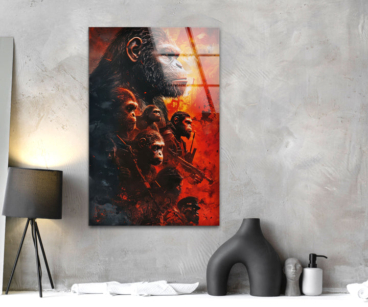 Kingdom of Planet of The Apes Glass Wall Art large glass photo prints, glass wall photos
