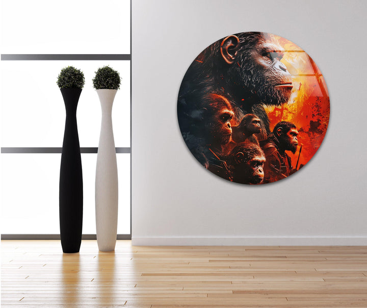Kingdom of Planet of The Apes Glass Wall Art print on glass, glass printed photos
