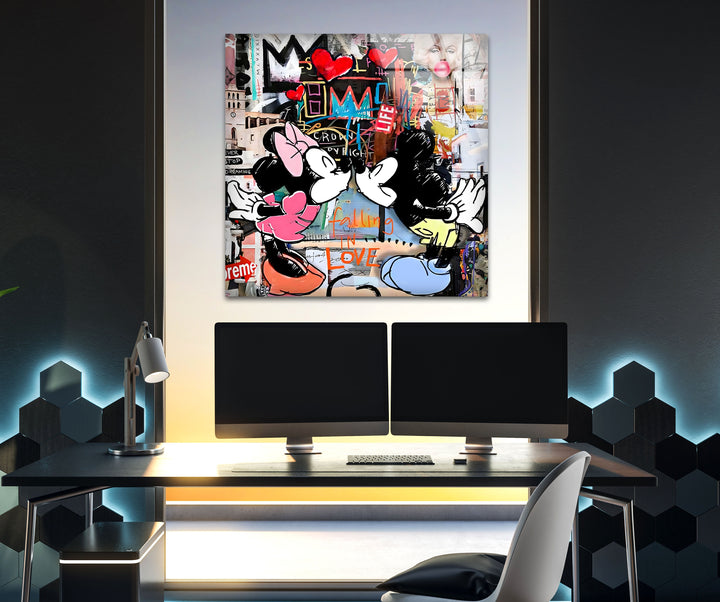Business Character Glass Wall Art glass pictures for Wall, glass prints wall art
