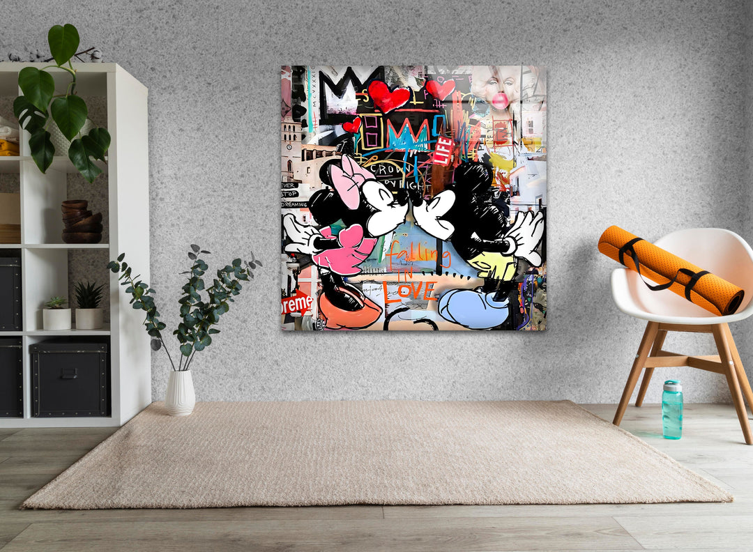 Business Character Glass Wall Art glass image printing, glass prints from photos
