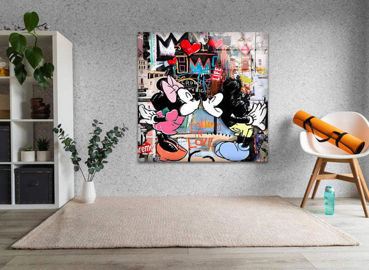 Business Character Glass Wall Art glass image printing, glass prints from photos
