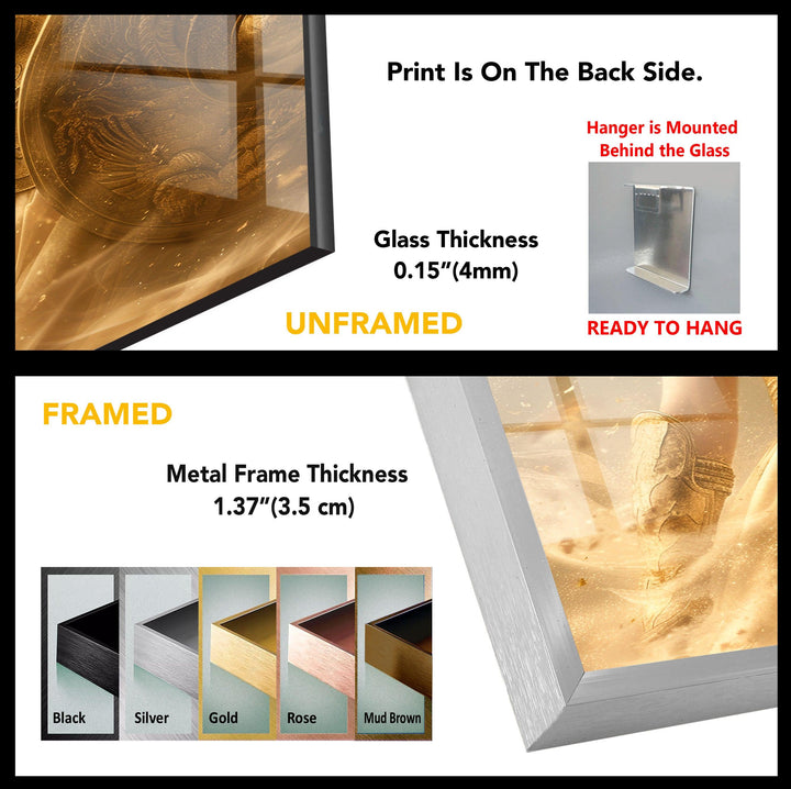 Lady Athena Tempered Glass Wall Art - MyPhotoStation