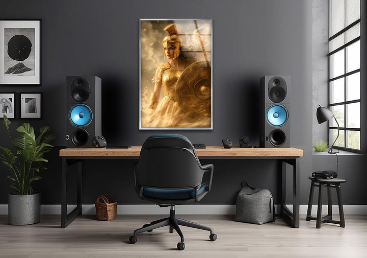 Lady Athena Glass Wall Art large glass photo prints, glass wall photos
