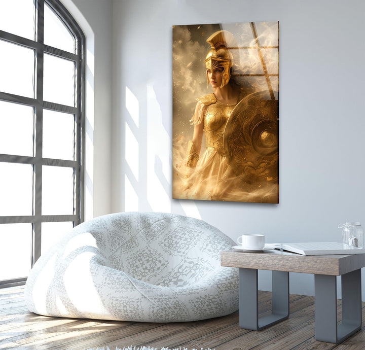 Lady Athena Glass Wall Art glass image printing, glass prints from photos

